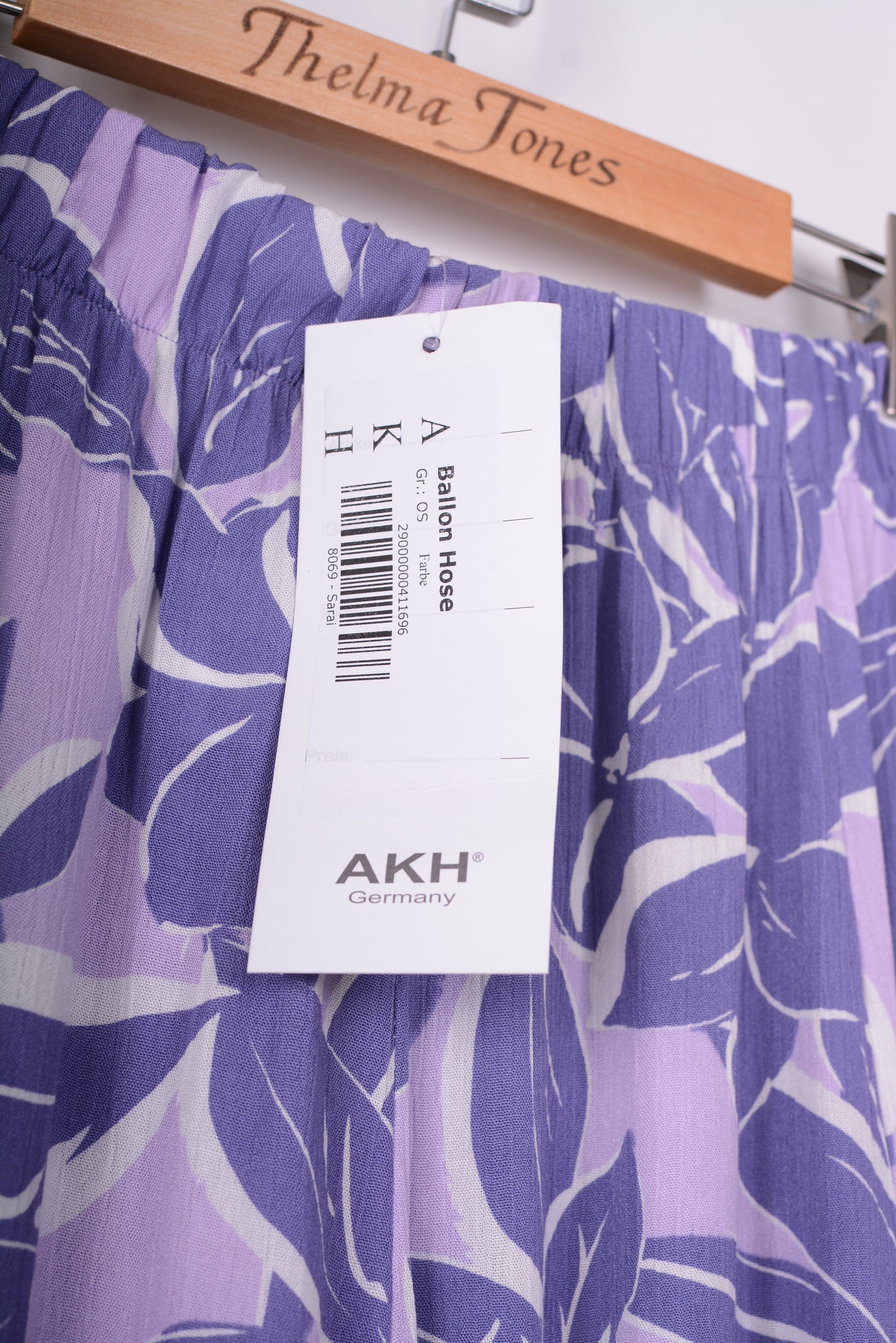 AKH Germany Lagenlook Wide Leg Barrel Trousers - B245