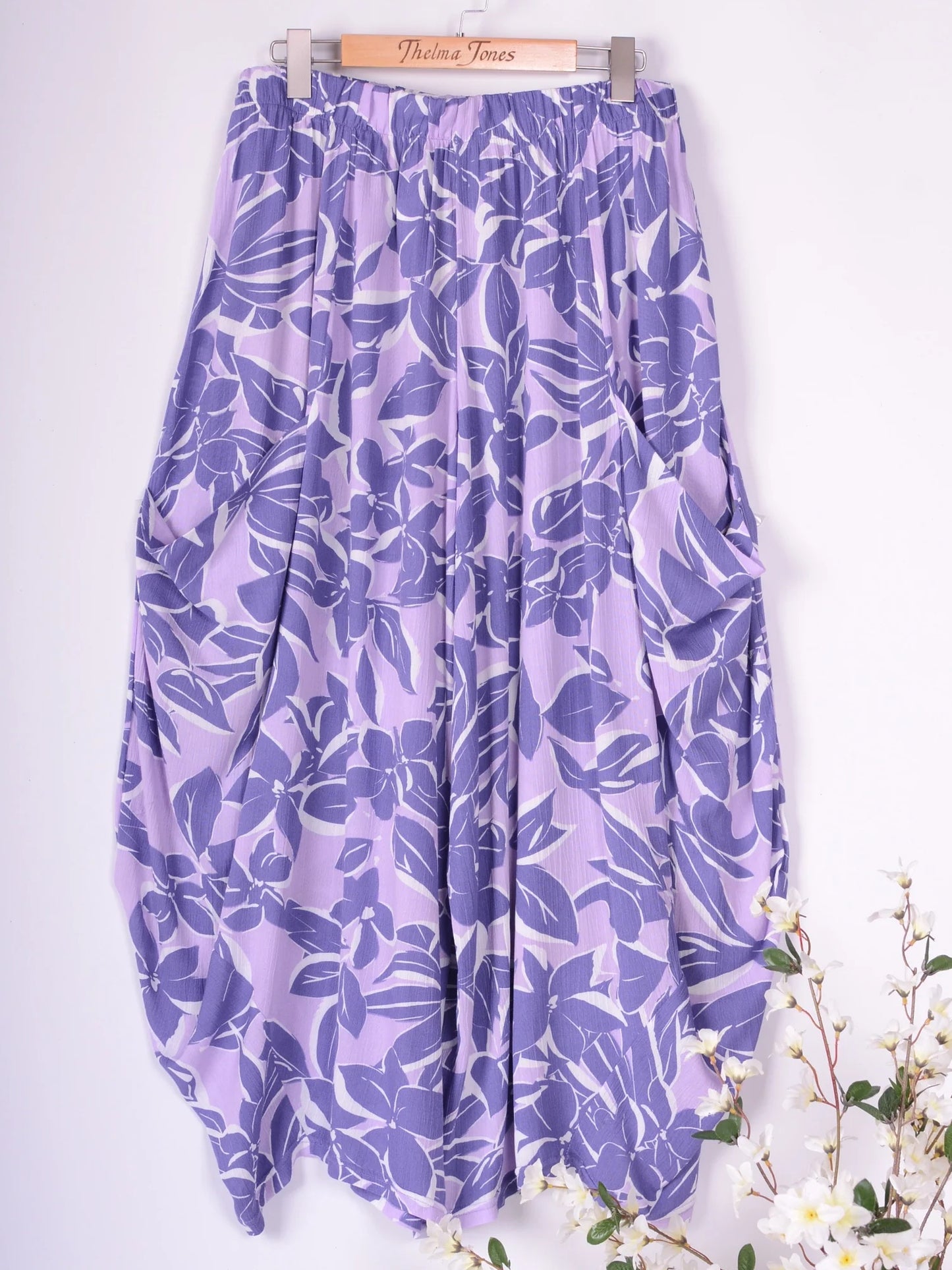 AKH Germany Lagenlook Wide Leg Barrel Trousers - B245