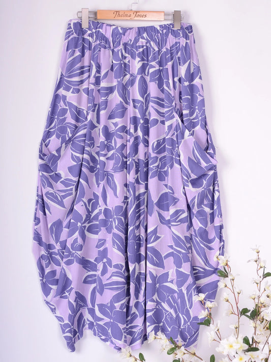 AKH Germany Lagenlook Wide Leg Barrel Trousers - B245