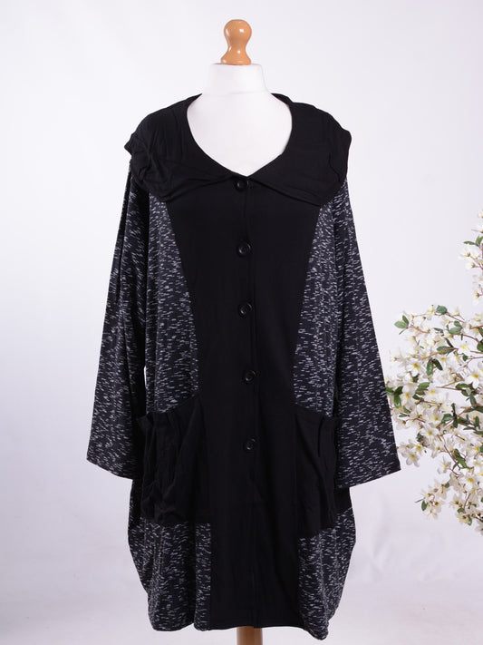Akh Germany Lagenlook Jacket/Coat 60" Bust - B348