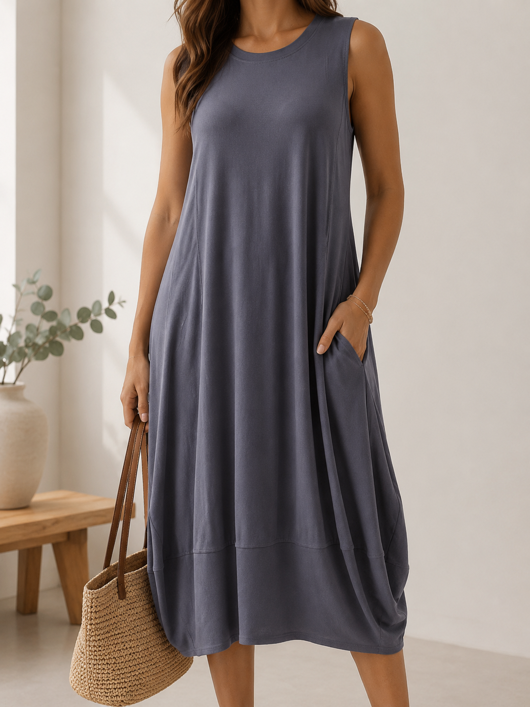 Marla Wynne Grey Dress XL - B330