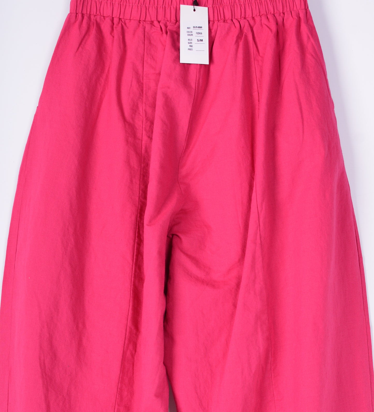 Bella Blue Barrel Leg Trouser Arty Pink Lagenlook Wide Leg S/M - B151
