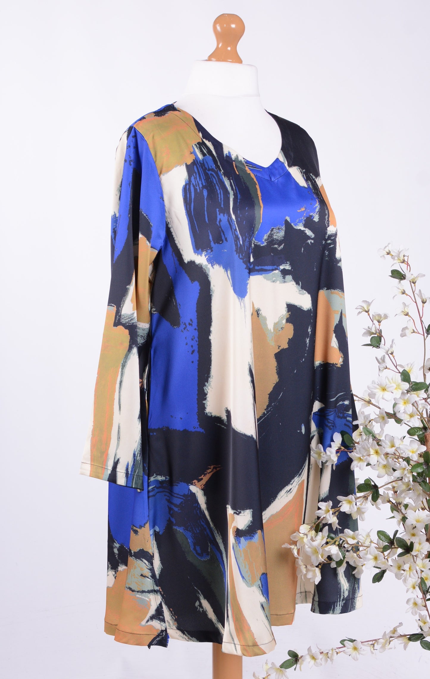 Bella Blue Arty Lagenlook Dress/Tunic S/M - B225