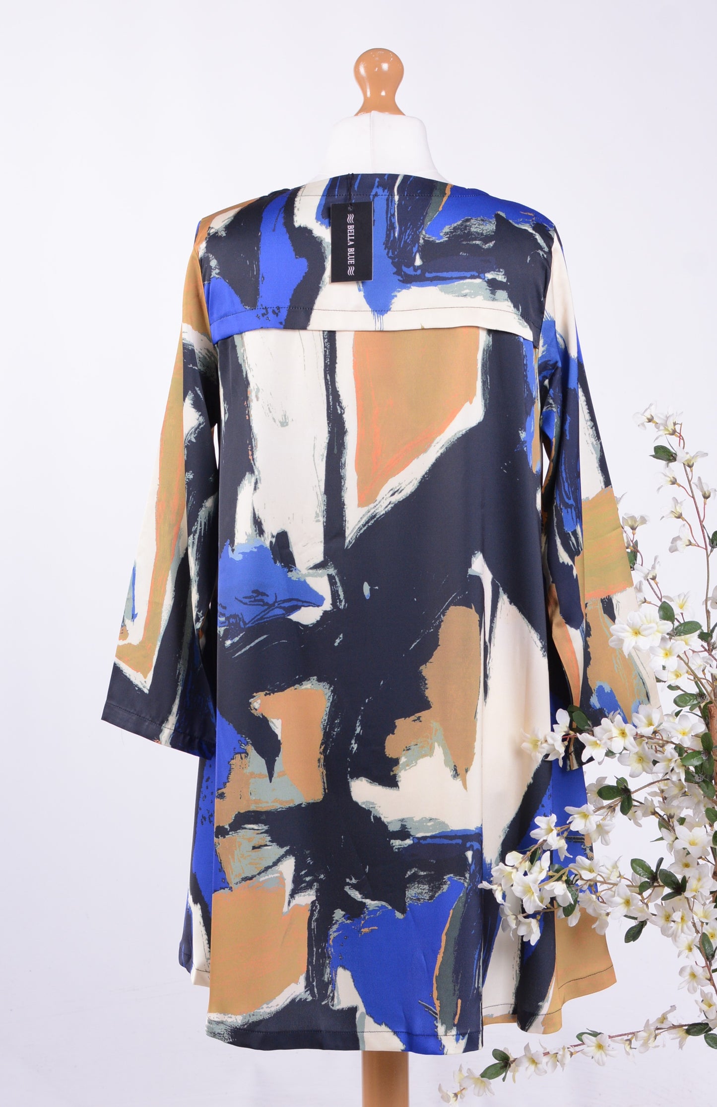 Bella Blue Arty Lagenlook Dress/Tunic S/M - B225