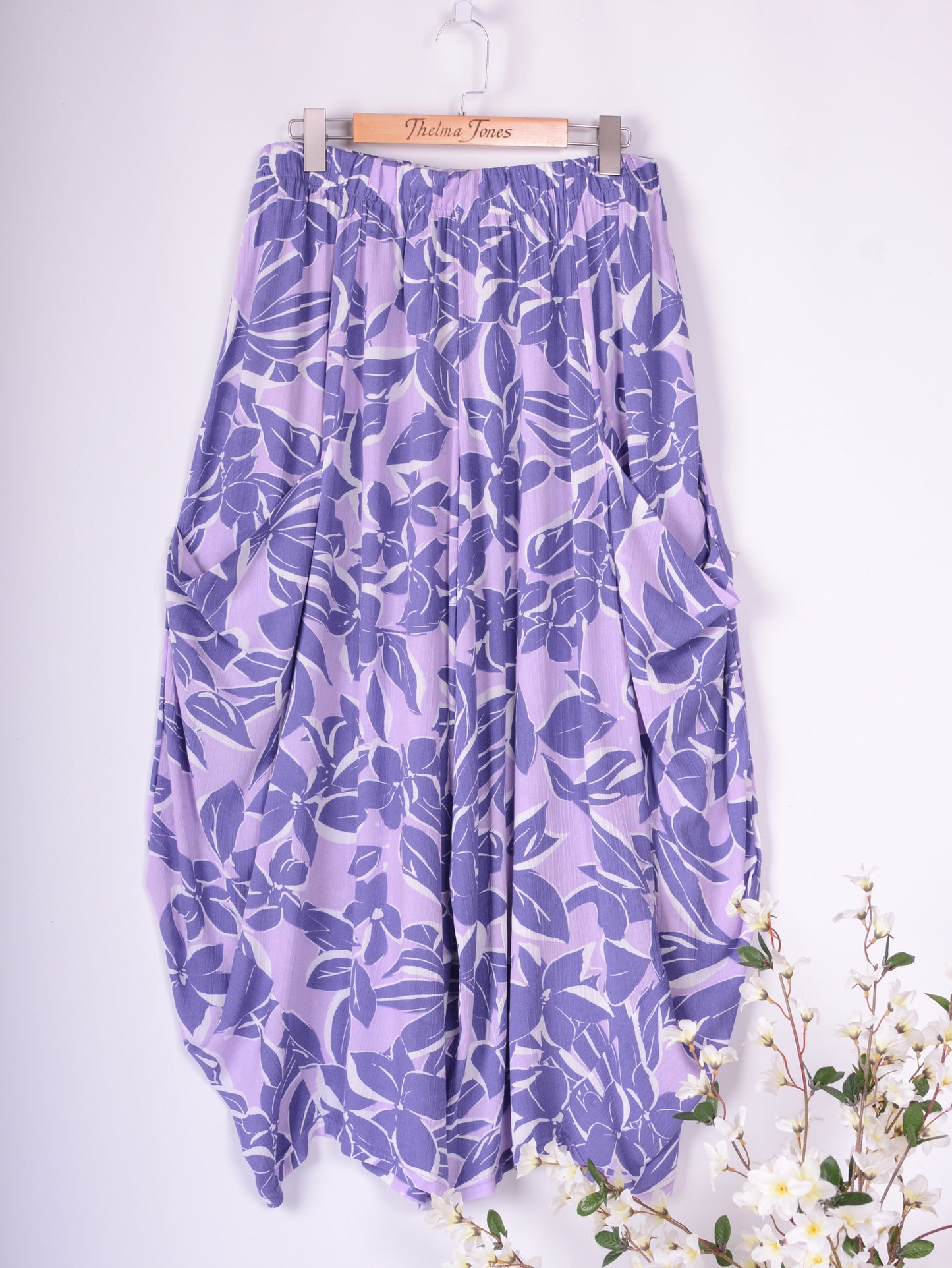 AKH Germany Lagenlook Wide Leg Barrel Trousers - B245