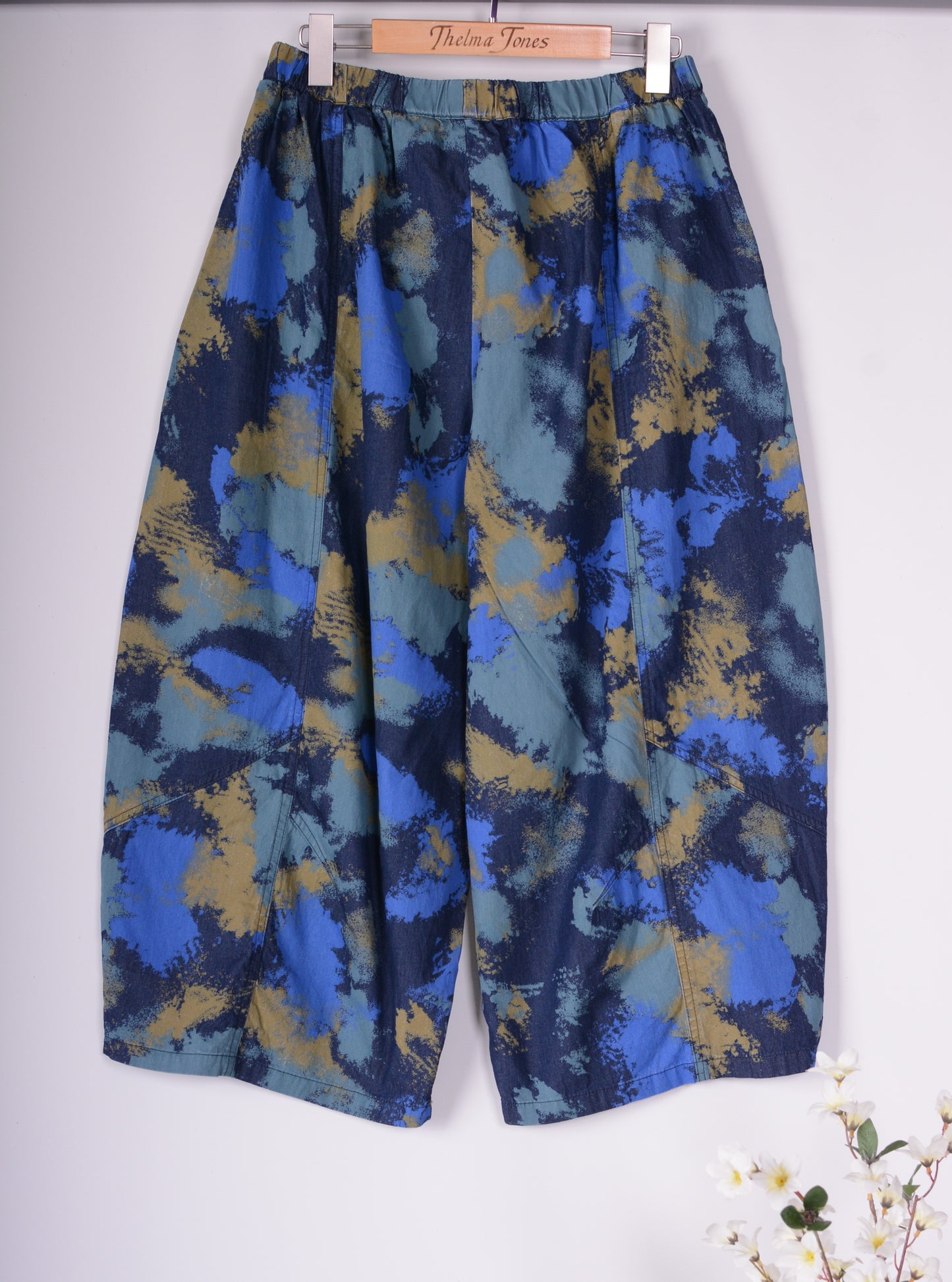 Bella Blue Barrel Denim Blue Jeans Lagenlook L/XL -  B249