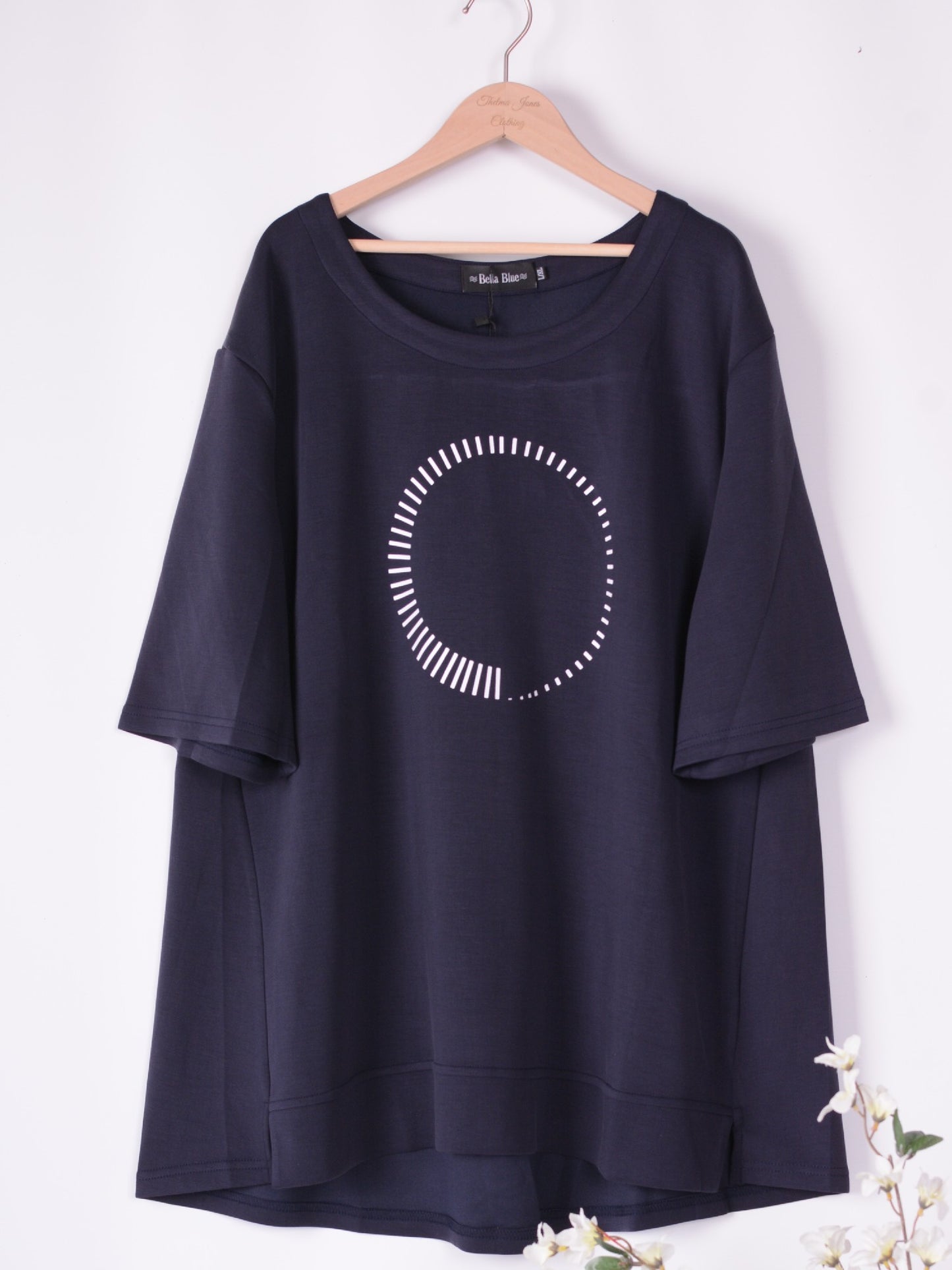 Bella Blue Trousers Tunic Co Ord Set Navy Blue Barrel Quirky 18/20 - B318+B319