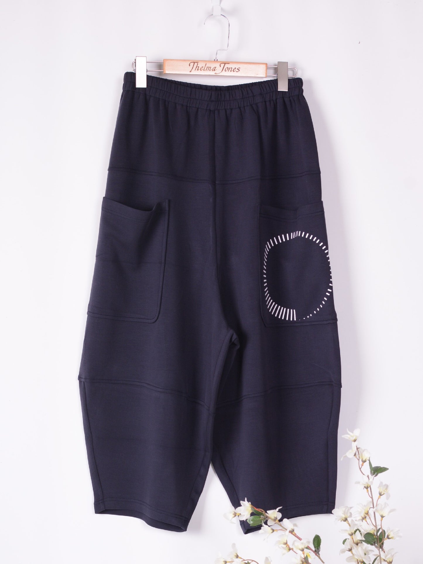 Bella Blue Trousers Tunic Co Ord Set Navy Blue Barrel Quirky 18/20 - B318+B319