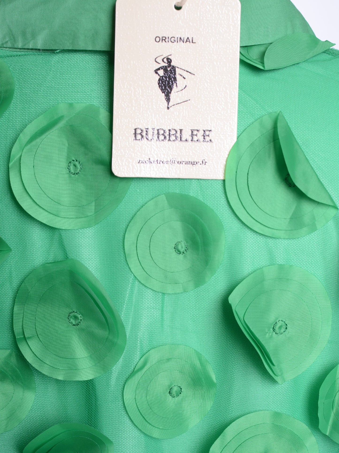 BUBBLEE Green Disc Blouse - B334