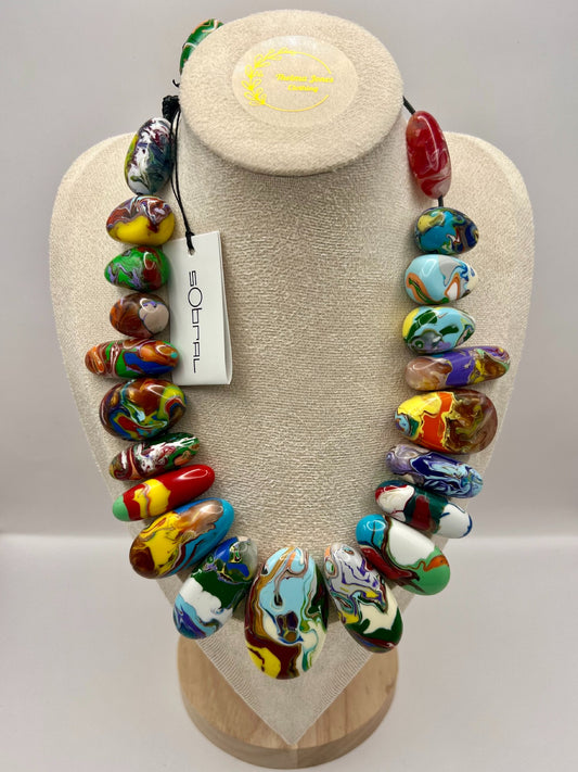 Sobral - "Monica Pollock" Resin Necklace - SB30