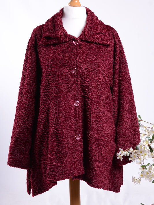 AKH Germany Burgundy Boucle Jacket  - B369