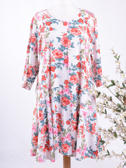 AKH Germany Floral Dress/Jacket L/XL - B291