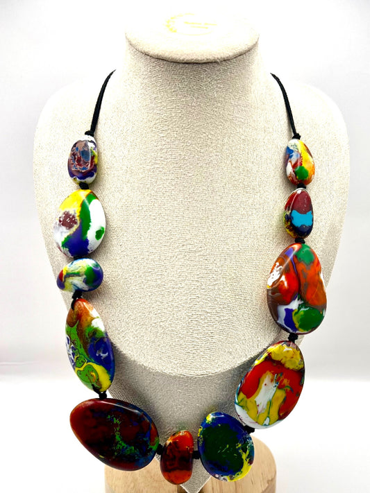 Sobral - "Lisi Pollock" Resin Necklace - SB12