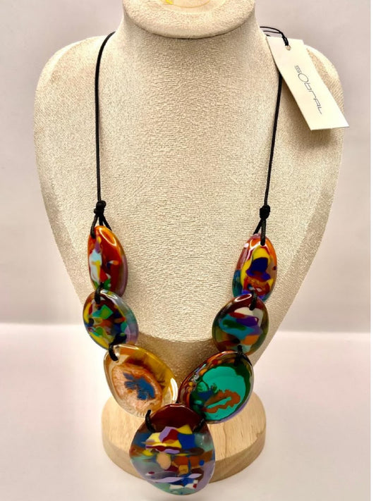 Sobral - "Nuage Singular" Resin Necklace - SB11