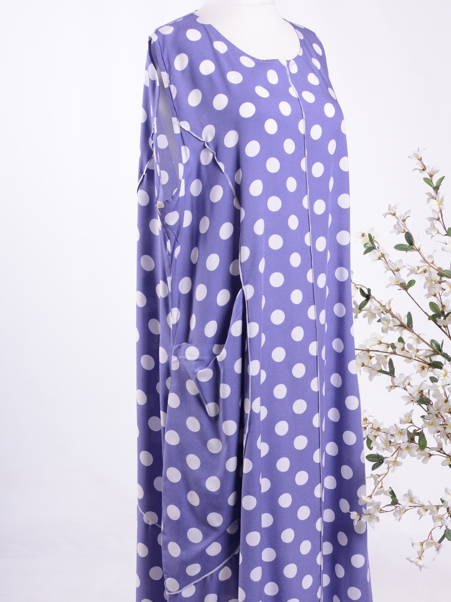 AKH Purple Spot dress - B296