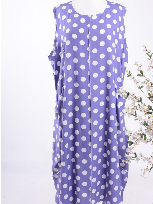 AKH Purple Spot dress - B296