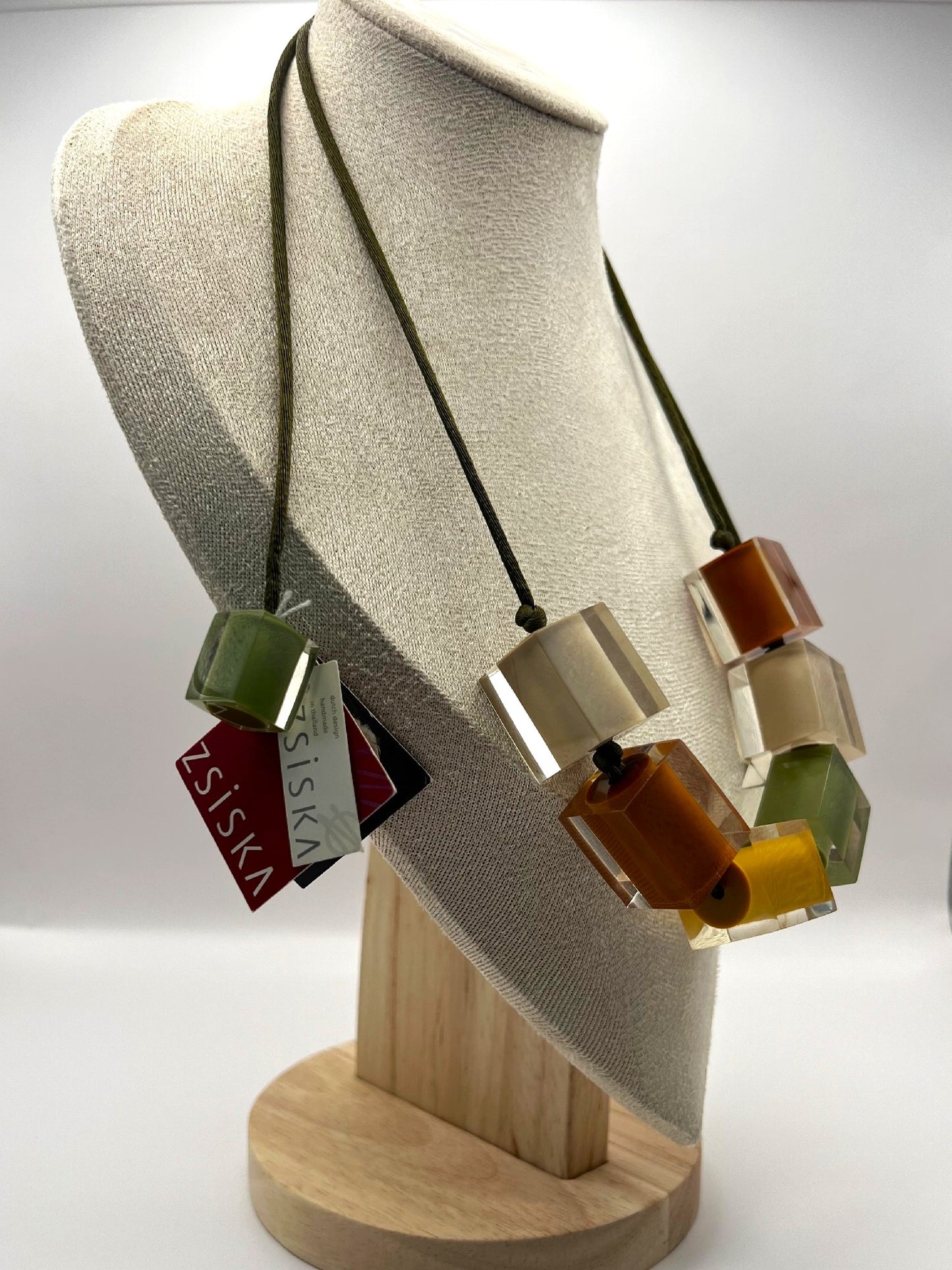 Zsiska -  Browns Resin Necklace - ZS14
