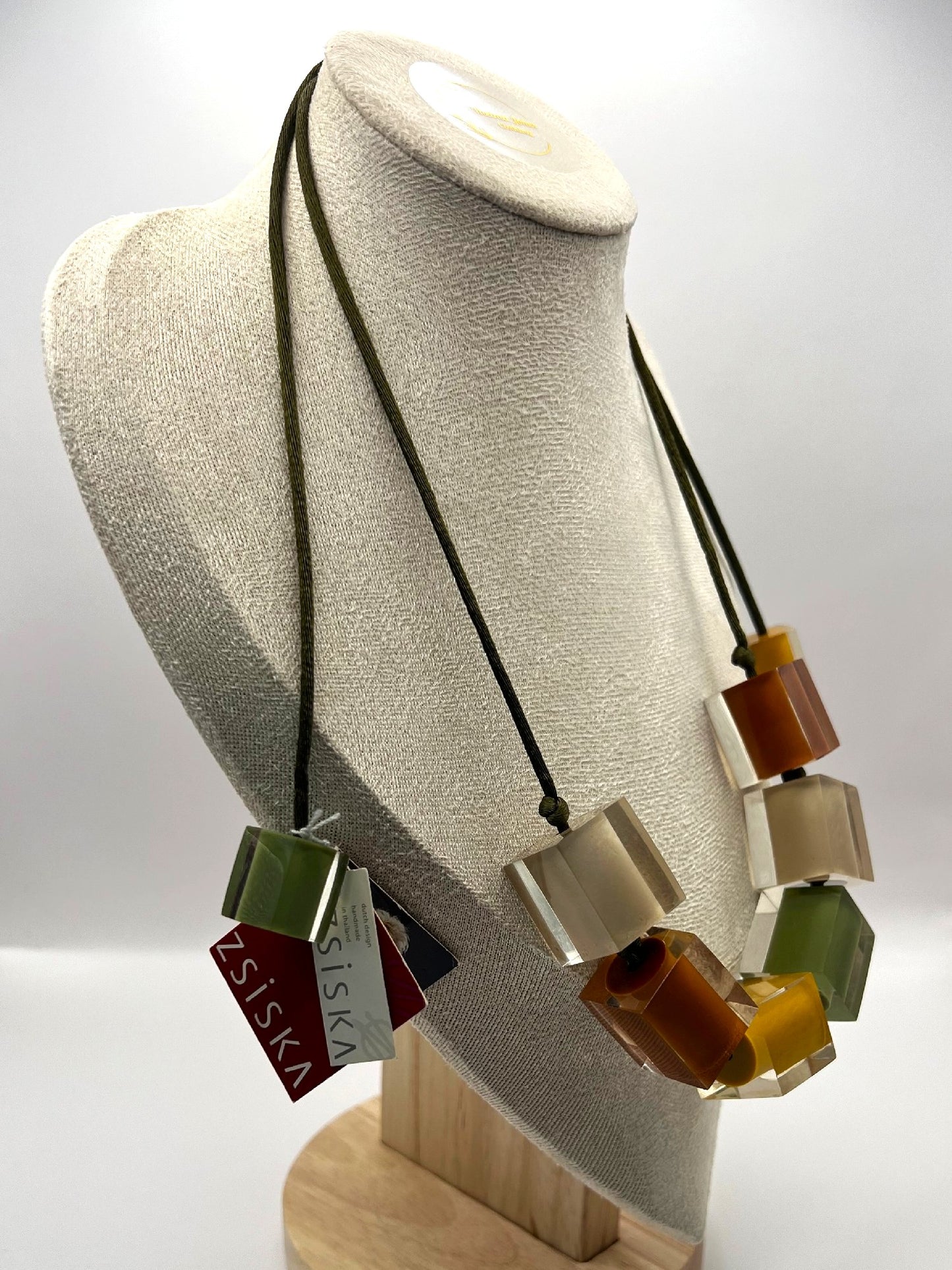 Zsiska -  Browns Resin Necklace - ZS14