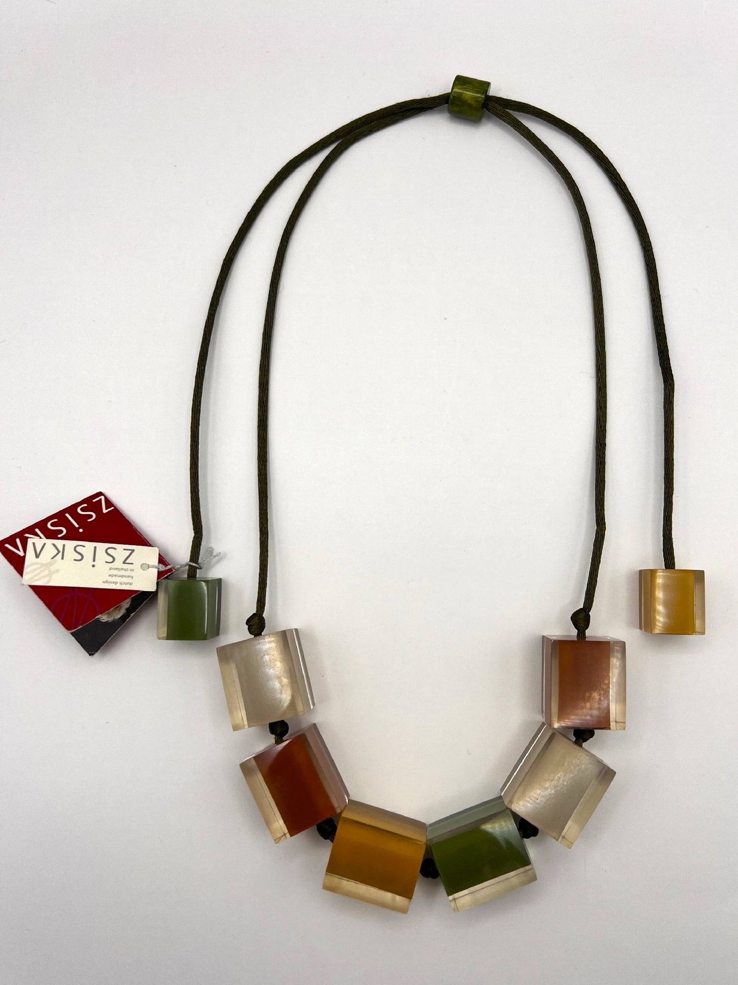 Zsiska -  Browns Resin Necklace - ZS14